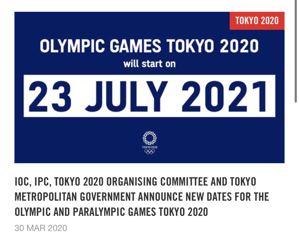 The International Olympic Committee Announces The Tokyo Olympics Schedule Opening On July 23 21 Daydaynews