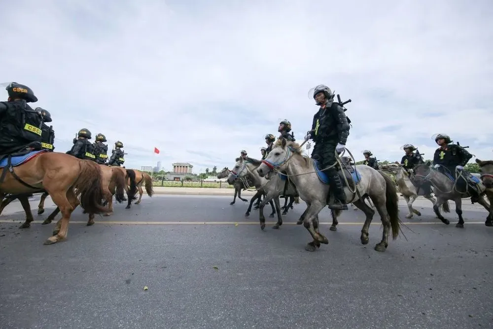 Vietnam’s first cavalry police regiment was formed, all of which used imported Mongolian horses, and were regarded as the most handsome police in the country
